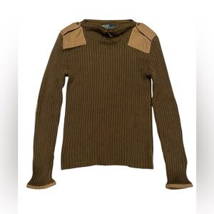 Polo Ralph Lauren Military Style Cotton Sweater Size: S